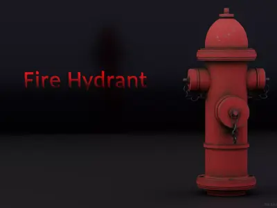 Fire Hydrant 3D model 7