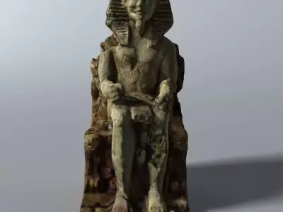 Egyptian Statue 3D model