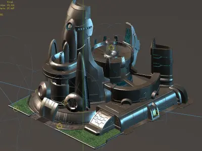 Different dimension - building - energy storage field 02 3D model