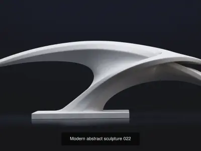 Modern abstract sculptures bundle 3D Model Pack