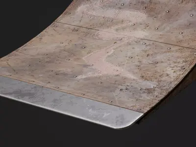 Skate Ramp Game Ready Model Low-poly 3D model