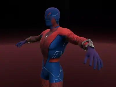 Spiderman 3D Model Low-poly 3D model