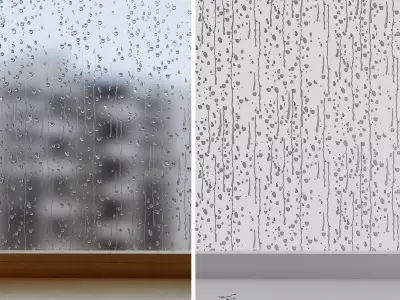 Water drops 3D model