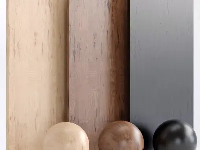 Wood 19 With 3 Materials Texture