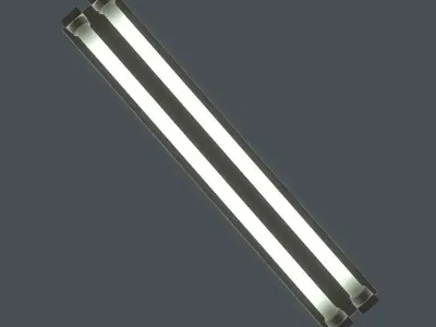 Fluorescent Light Low-poly 3D model