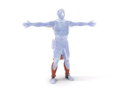 Desert Scout Costume model pack Low-poly 3D model