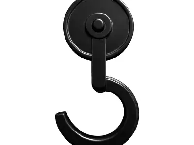 Magnetic Utility Hook 3D Model Low-poly 3D model