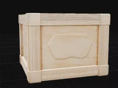 Wooden Crate Game Ready Prop 3D Model Games And Animations Low-poly 3D model