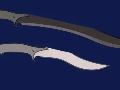 Dune Part Two - Feyd-Rautha Harkonnen combat daggers set 3D print model