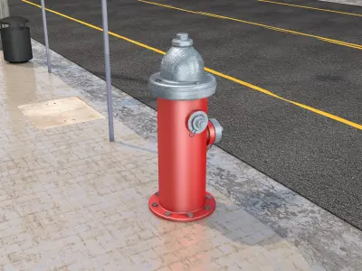 English hydrant 3D model