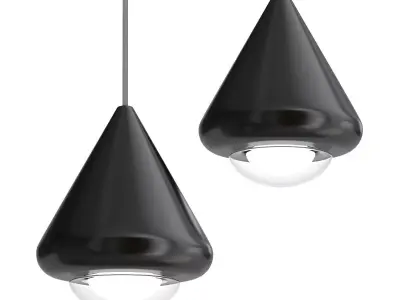 Series of LED pendant lights 3D model