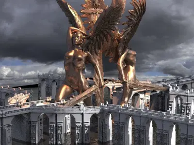 Arthurian bridges  3D model