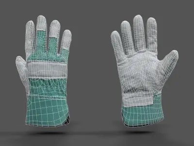 VR Hands - Garden Glove Low-poly 3D model