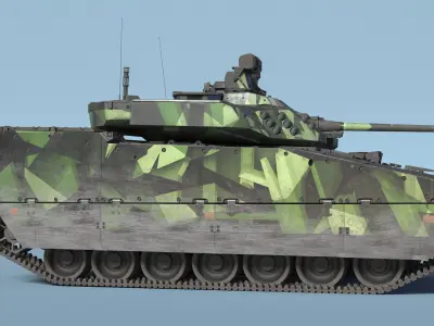  Dirty Swedish Battle Tank Strf 90 Mk IV 