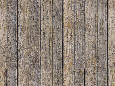 Old painted boards material Low-poly 3D model