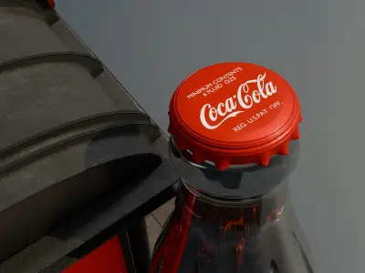 coca cola bus station 3D model