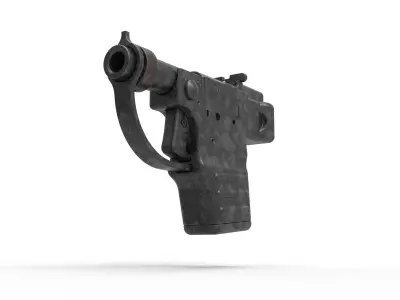 Mandalorian pocket blaster pistol from The Book of Boba Fett 3D model