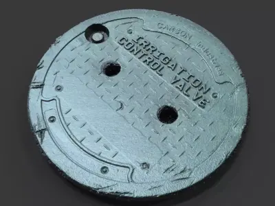 Irrigation Control Valve Utility Cover 3D model