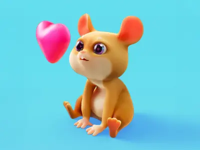 Warrior Rodents Pack - Hamster Squirrel Rabbit Mouse Rat  - 58 Low-poly 3D model