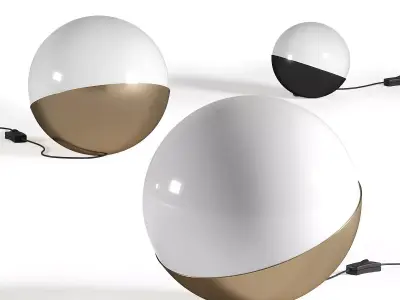 Louis Poulsen VL Studio Table and Floor Lamps 3D model