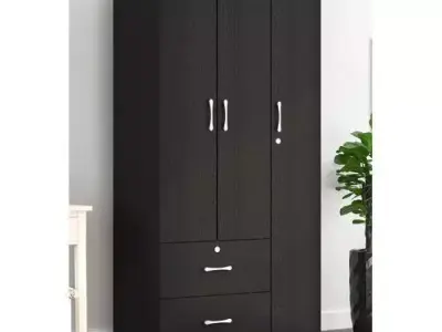 Black Blankenship Door Armoire 3D model