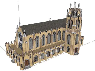 Architecture-Religion-God-Culture-Temple-099 church 3D model