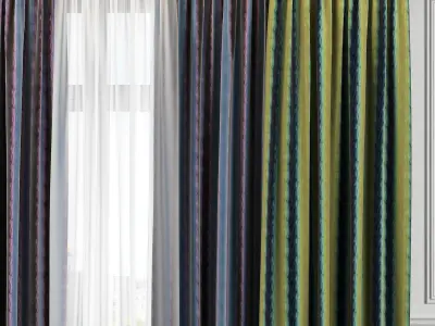 Curtain Set 325 3D model