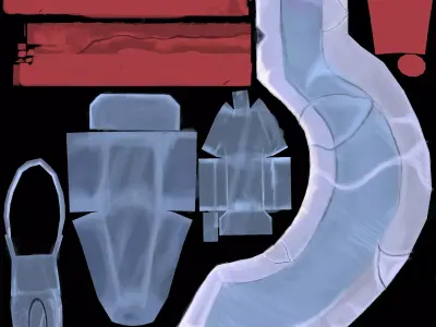 Sword Stylized  Low-poly 3D model