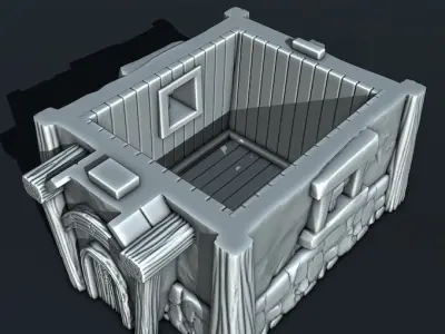 medieval house 3D print model