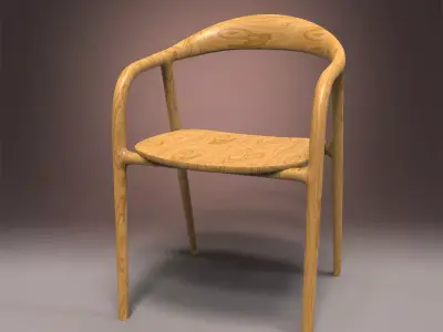 Chair Modern Low-poly 3D model