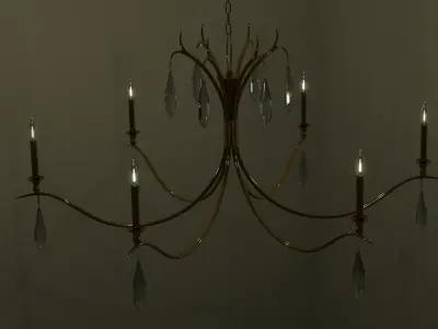 Chandelier 3D model 19