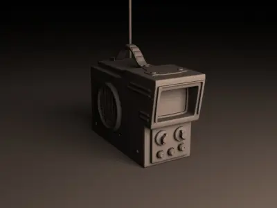 The Portable Television 3D model