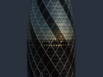 30 St Mary Axe - The Gherkin 3D model
