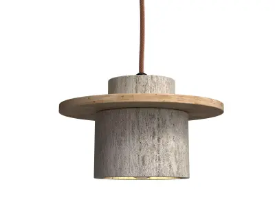 Elindra Nordic Travertine Pendant 3D model