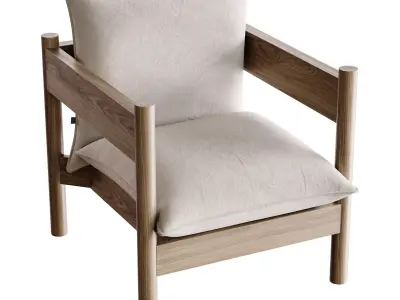 Arbour Club Armchair 3D model