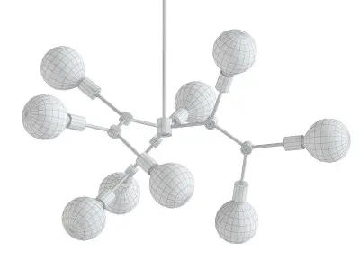 LEGYI leely chandelier - gold 3D model