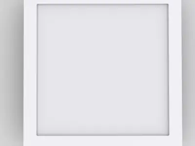Square Recessed LED Panel 24W Downlight Low-poly 3D model