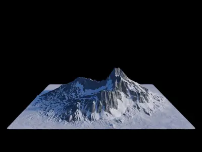 hyper realistic large scale  landscape 3D model