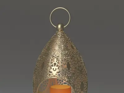 Moroccan lamp 1 3D model