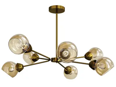 Sputnik Loft Globe Low-poly 3D model