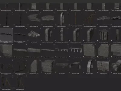 500 Medieval Game Assets Vol2-Inspired by The Witcher 3 Low-poly 3D model