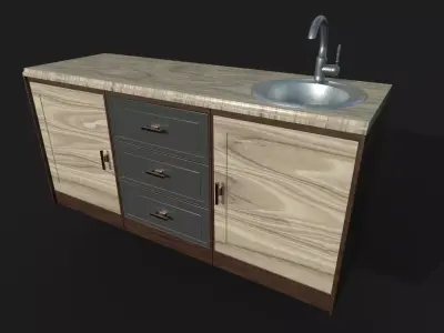 kitchen countertop 3D model