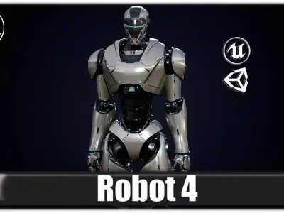 Robot 4 Low-poly 3D model purchase