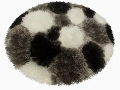 Carpet Lima round 3D model