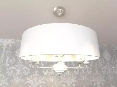 Laura Ashley Sorrento Pendant 5 Arm 3D model