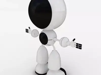Smart Camera Robot  Low-poly 3D model