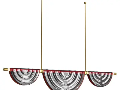Cive Pliee Chandelier Light by HOLLY HUNT 3D model