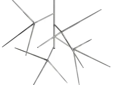 Lampatron Flask chandelier 3D model