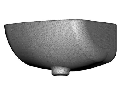 Stylish Wash Basin 3D print model