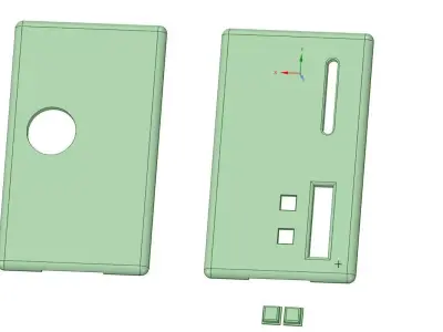 Billetbox Panels rev 4 with cutouts 3D print model